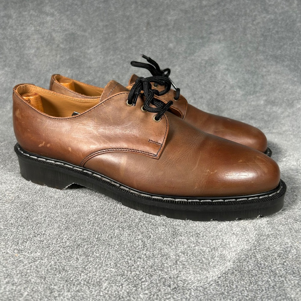 Solovair 3 Eye Gibson Brown Crazy Horse Derby Shoes England UK 9.5 US 10.5 New